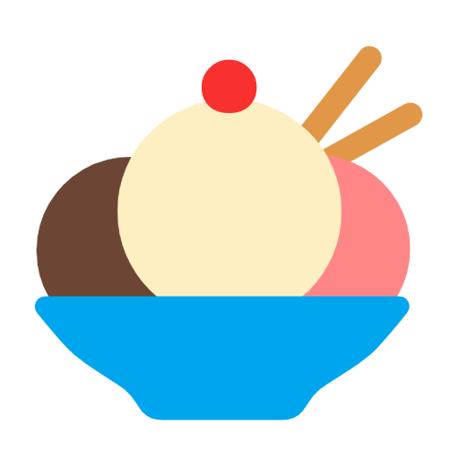 ice cream as rendered by Microsoft