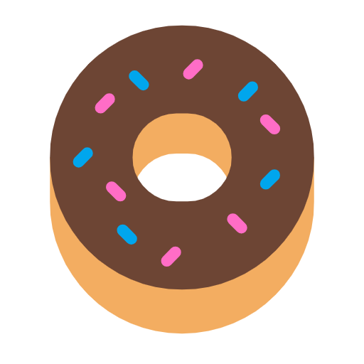 doughnut as rendered by Microsoft