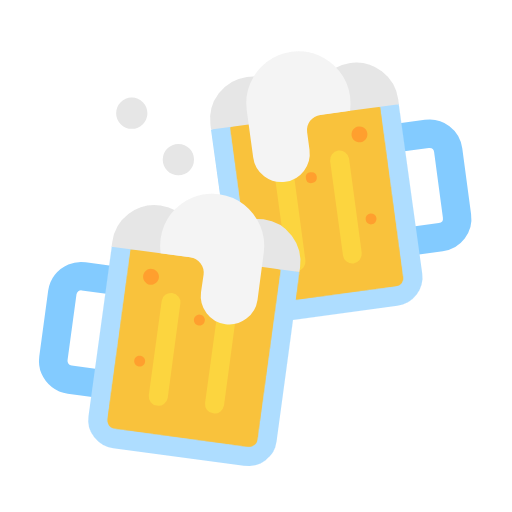 clinking beer mugs as rendered by Microsoft