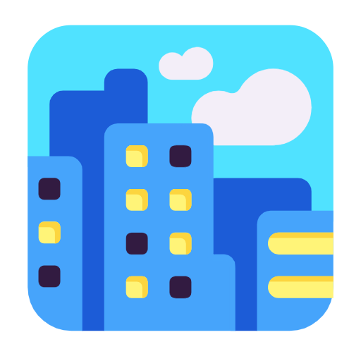 cityscape as rendered by Microsoft
