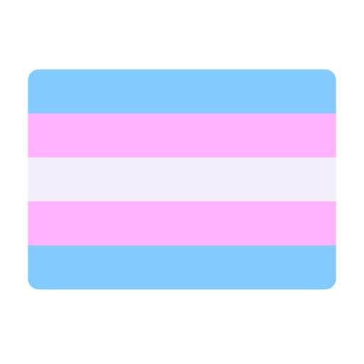 Transgender Flag as drawn by Microsoft in Windows 11 24h2 August 2025 Update