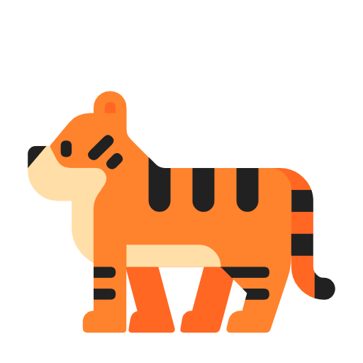 Tiger as drawn by Microsoft in Windows 11 24h2 August 2025 Update