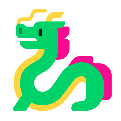 Dragon as drawn by Microsoft in Windows 11 24h2 August 2025 Update