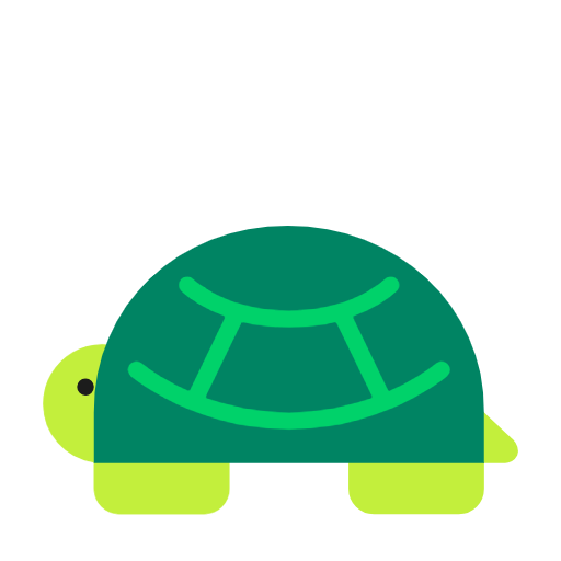 Turtle as drawn by Microsoft in Windows 11 24h2 August 2025 Update