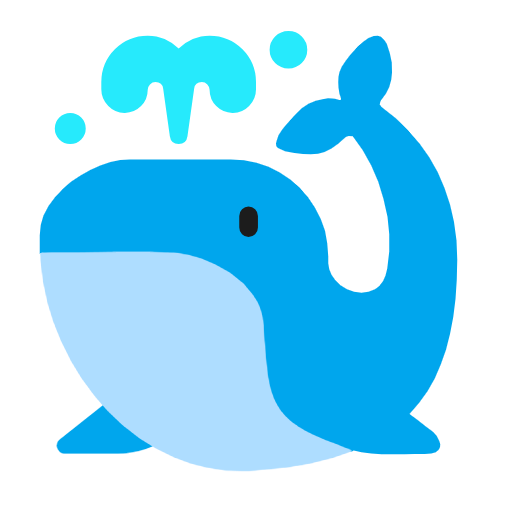 Spouting Whale as drawn by Microsoft in Windows 11 24h2 August 2025 Update