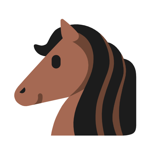 Horse Face as drawn by Microsoft in Windows 11 24h2 August 2025 Update