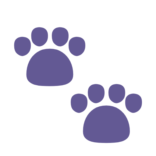paw prints as rendered by Microsoft