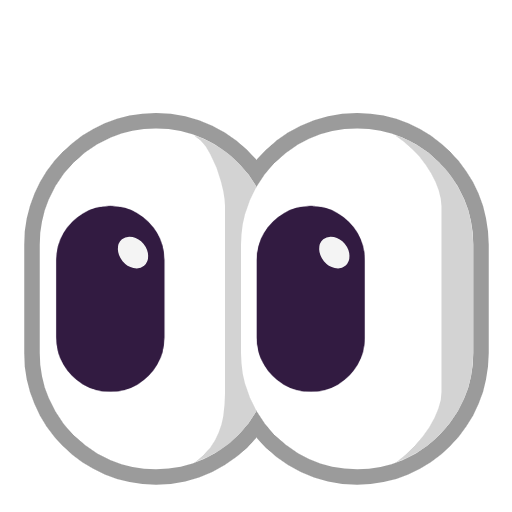 Eyes as drawn by Microsoft in Windows 11 24h2 August 2025 Update