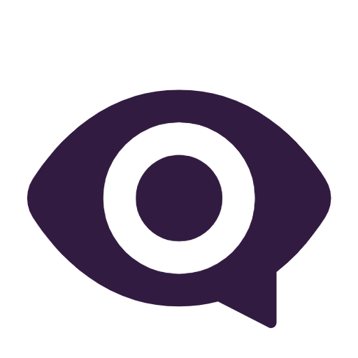 Auge in Sprechblase as rendered by Microsoft