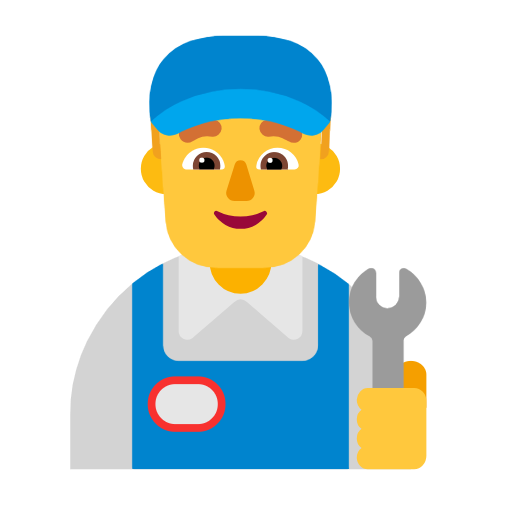 man mechanic as rendered by Microsoft