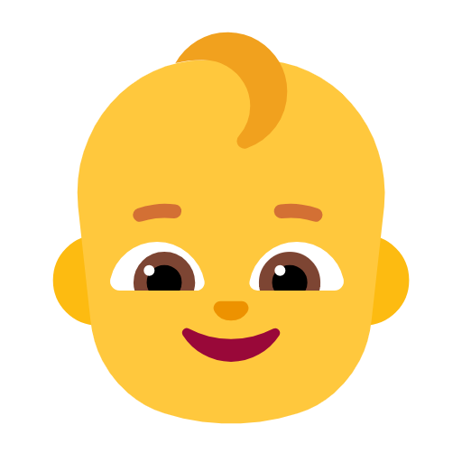Baby as drawn by Microsoft in Windows 11 24h2 August 2025 Update