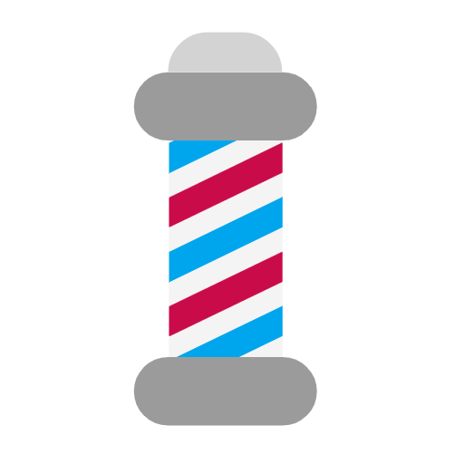 barber pole as rendered by Microsoft