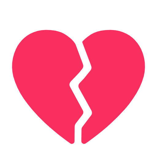 Broken Heart as drawn by Microsoft in Windows 11 24h2 August 2025 Update