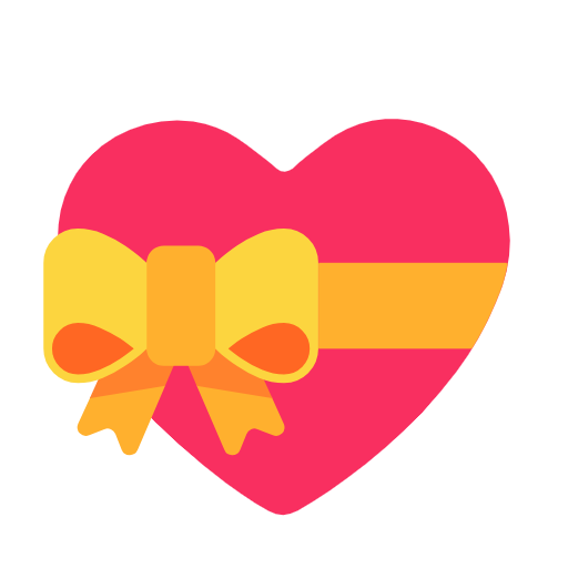 Heart with Ribbon as drawn by Microsoft in Windows 11 24h2 August 2025 Update