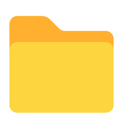 file folder as rendered by Microsoft