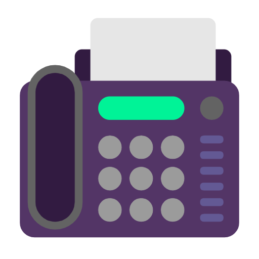 Faxgerät as drawn by Microsoft in Windows 11 24h2 August 2025 Update