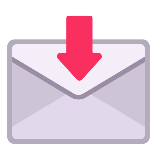 envelope com seta as rendered by Microsoft