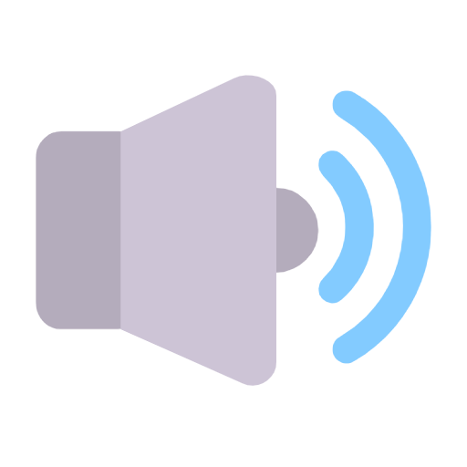 speaker high volume as rendered by Microsoft