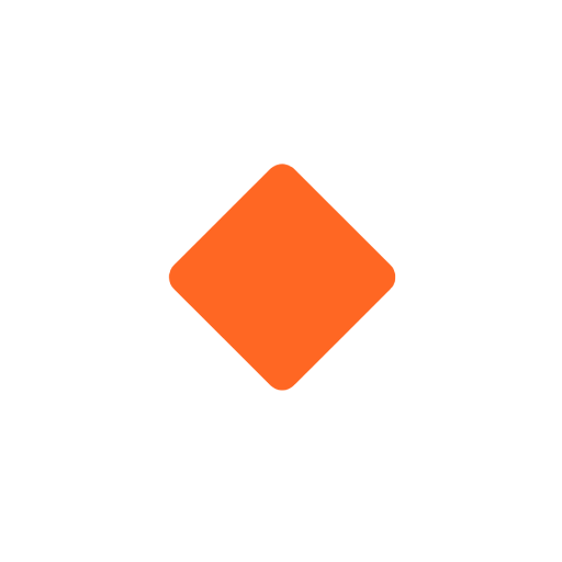 small orange diamond as rendered by Microsoft