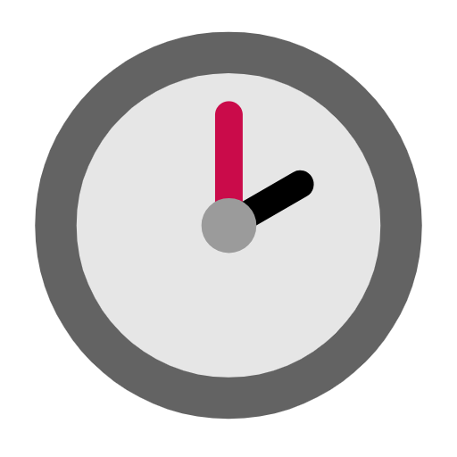 two o’clock as rendered by Microsoft