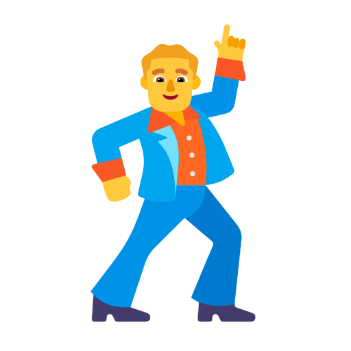 man dancing as rendered by Microsoft