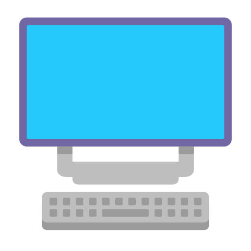 desktop computer as rendered by Microsoft