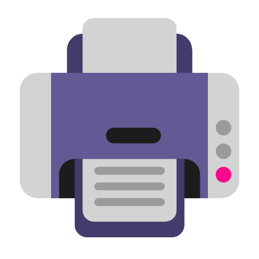 printer as rendered by Microsoft