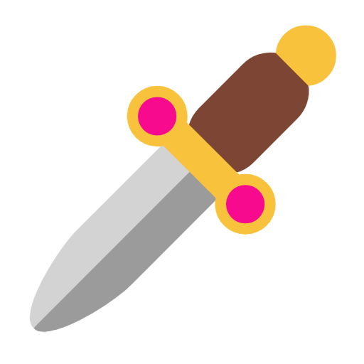 dagger as rendered by Microsoft
