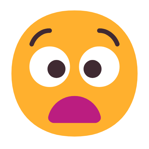 anguished face as rendered by Microsoft