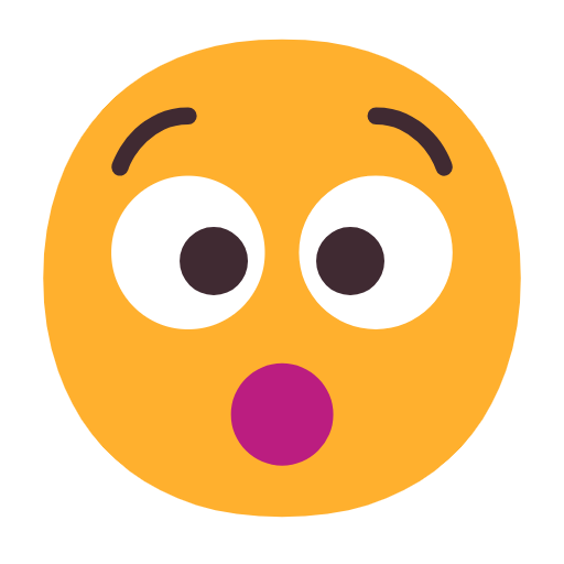 faccina sorpresa as rendered by Microsoft