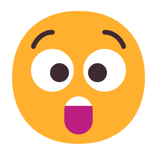 erstauntes Gesicht as rendered by Microsoft