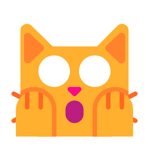 Weary Cat as drawn by Microsoft in Windows 11 24h2 August 2025 Update