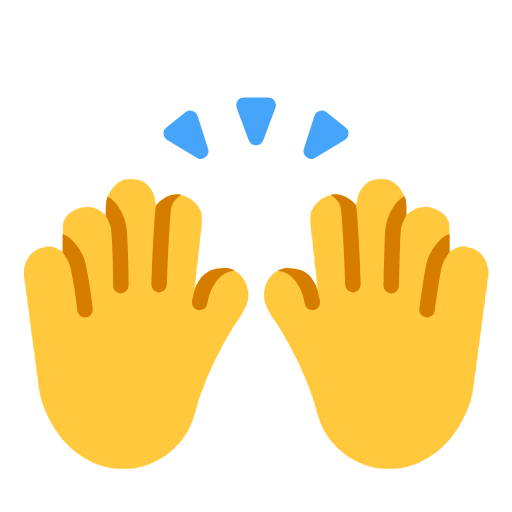 Raising Hands as drawn by Microsoft in Windows 11 24h2 August 2025 Update