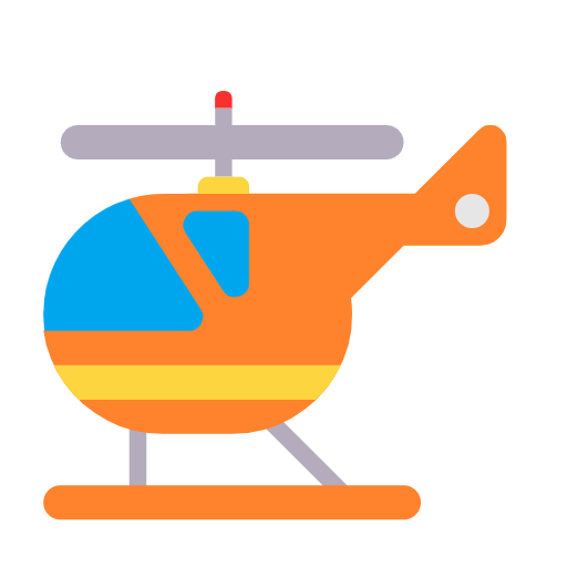 helicopter as rendered by Microsoft