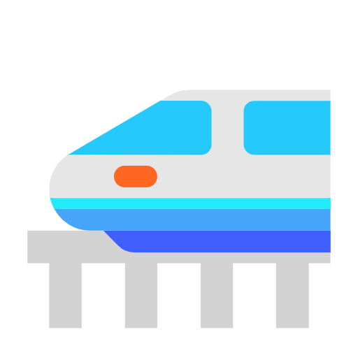 high-speed train as rendered by Microsoft