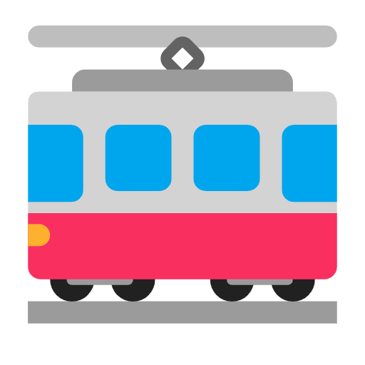 tram car as rendered by Microsoft