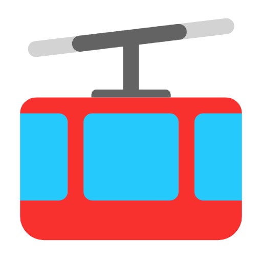 mountain cableway as rendered by Microsoft