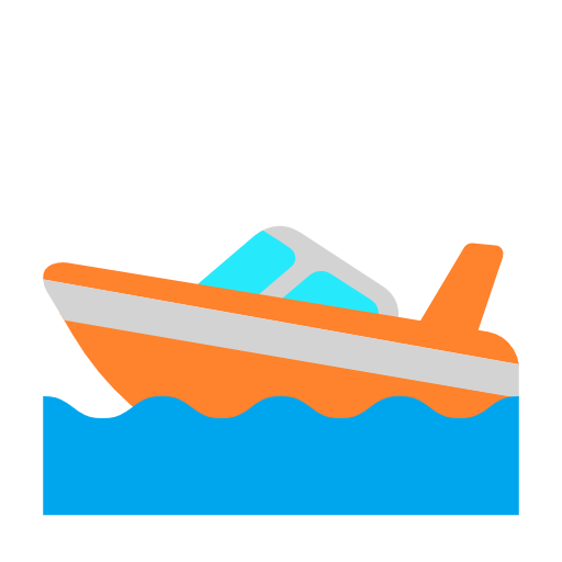 speedboat as rendered by Microsoft