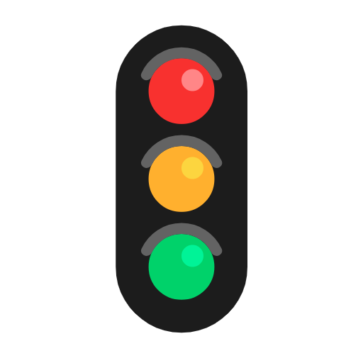 vertical traffic light as rendered by Microsoft