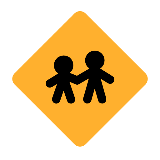 children crossing as rendered by Microsoft