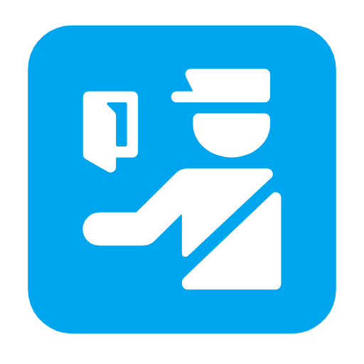 simbolo del controllo passaporti as rendered by Microsoft
