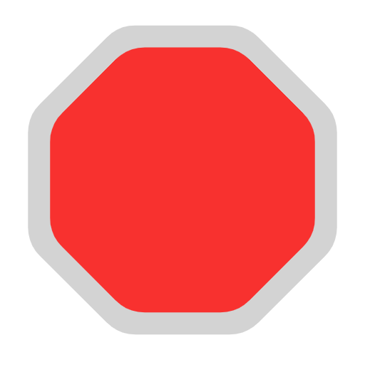stop sign as rendered by Microsoft