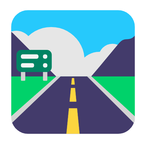 motorway as rendered by Microsoft