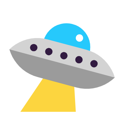flying saucer as rendered by Microsoft