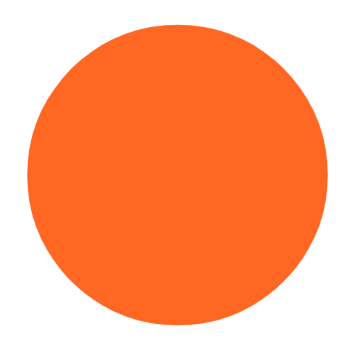 círculo naranja as rendered by Microsoft