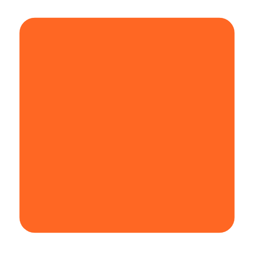 orange square as rendered by Microsoft
