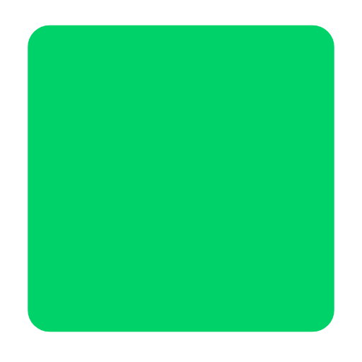 green square as rendered by Microsoft