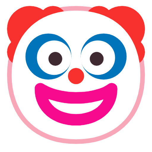 faccina pagliaccio as rendered by Microsoft