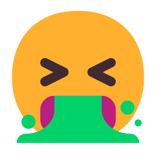 visage qui vomit as rendered by Microsoft
