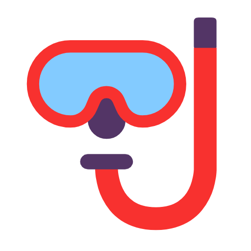 Diving Mask as drawn by Microsoft in Windows 11 24h2 August 2025 Update